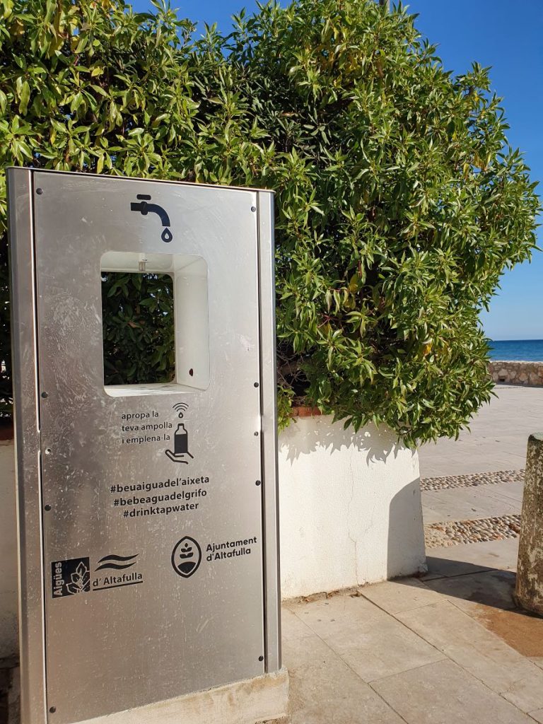 decrease your water footprint, Campaign to drink tap water instead of bottled water in Altafulla, Spain