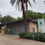 Point vert a Clot à Barcelone pour le recyclage